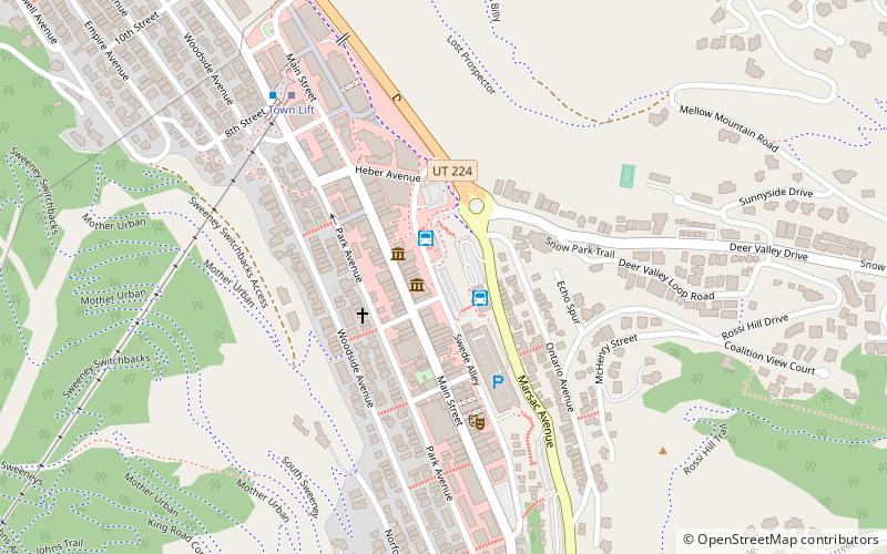 Park City Main Street Historic District location map