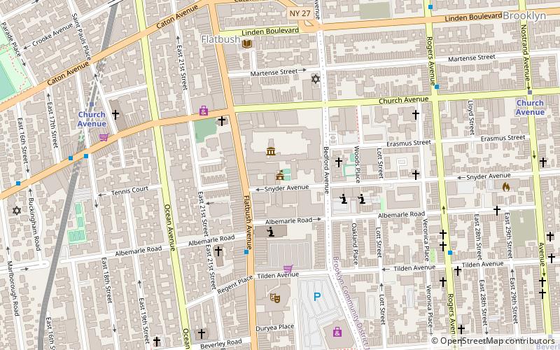Flatbush Town Hall location map