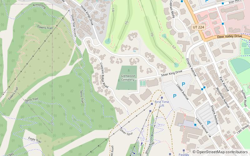 Glenwood Cemetery location map