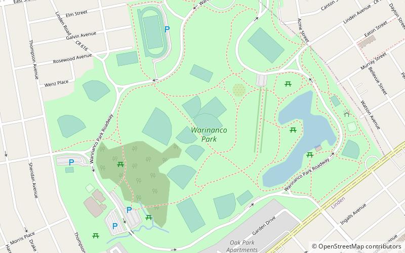 Warinanco Park location map