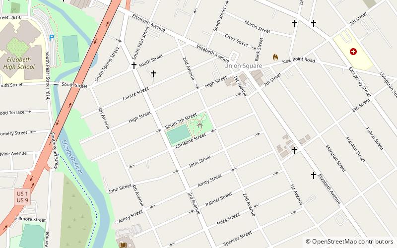 obrien park elizabeth location map