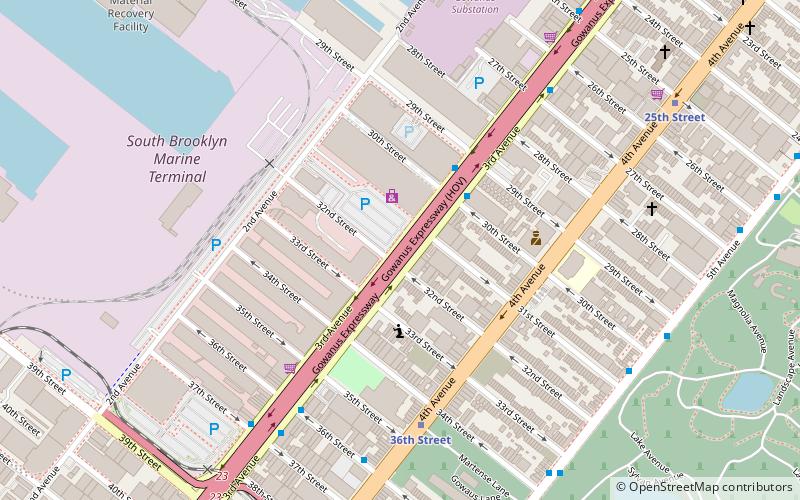 Third Avenue location map