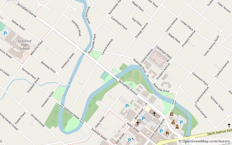 Cranford Canoe Club location map