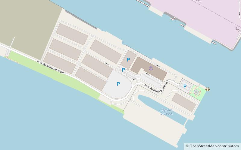 Cape Liberty Cruise Port location map