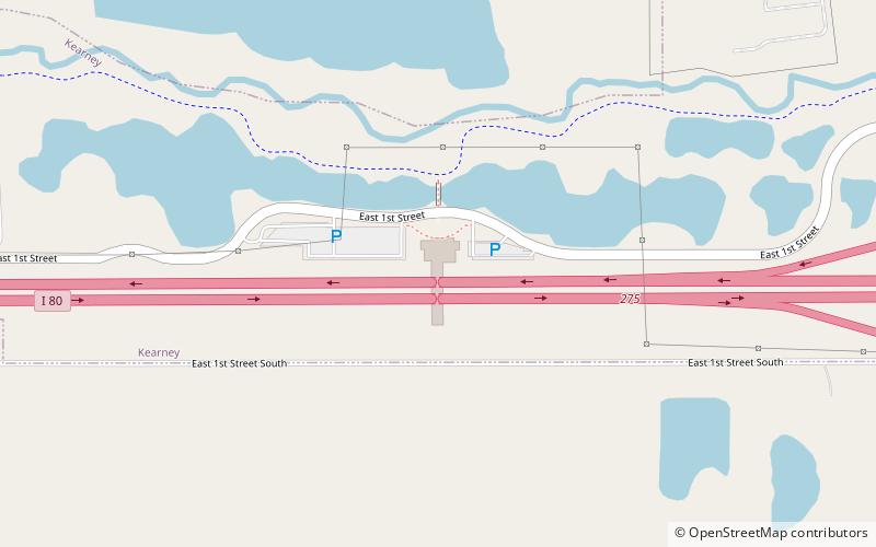 The Great Platte River Road Archway location map