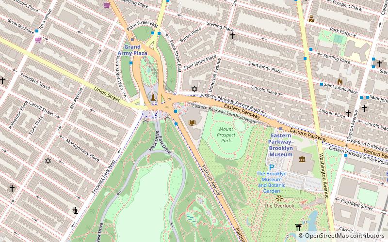 Bibliothèque publique de Brooklyn location map