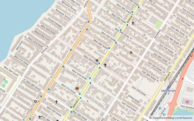 First Reformed Dutch Church of Bergen Neck location map