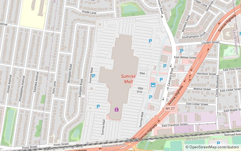 Westfield Sunrise location map