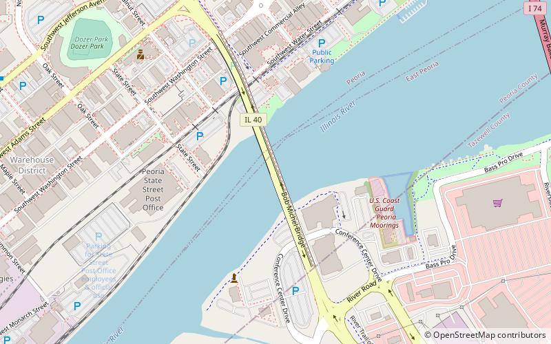 Bob Michel Bridge location map