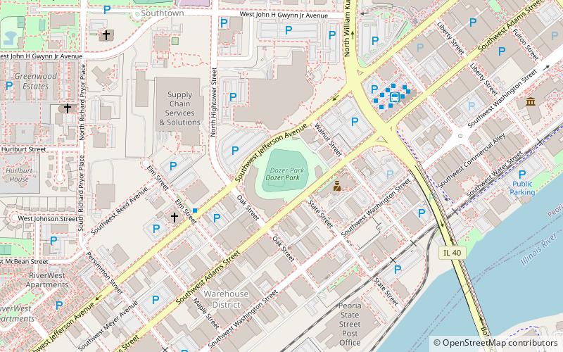 Dozer Park location map