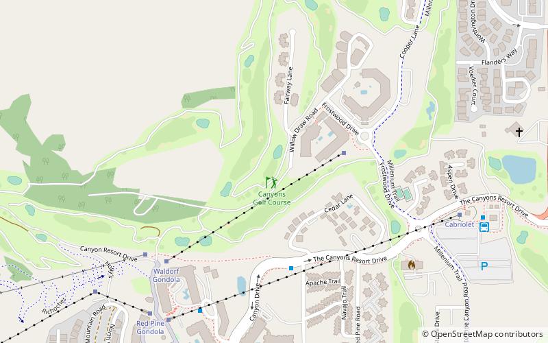 Canyons Resort location map