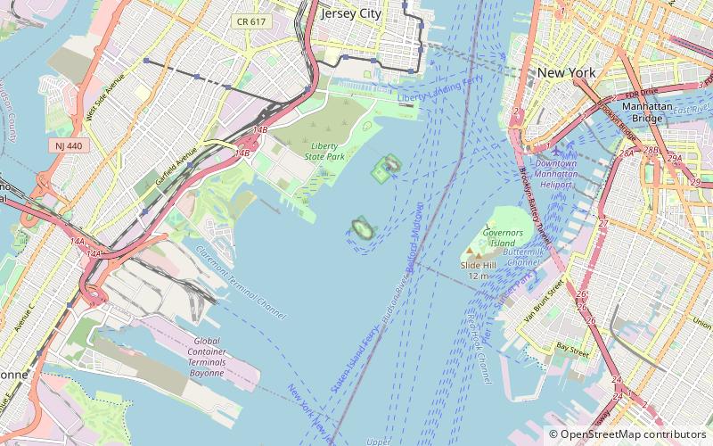 Statue of Liberty Museum location map