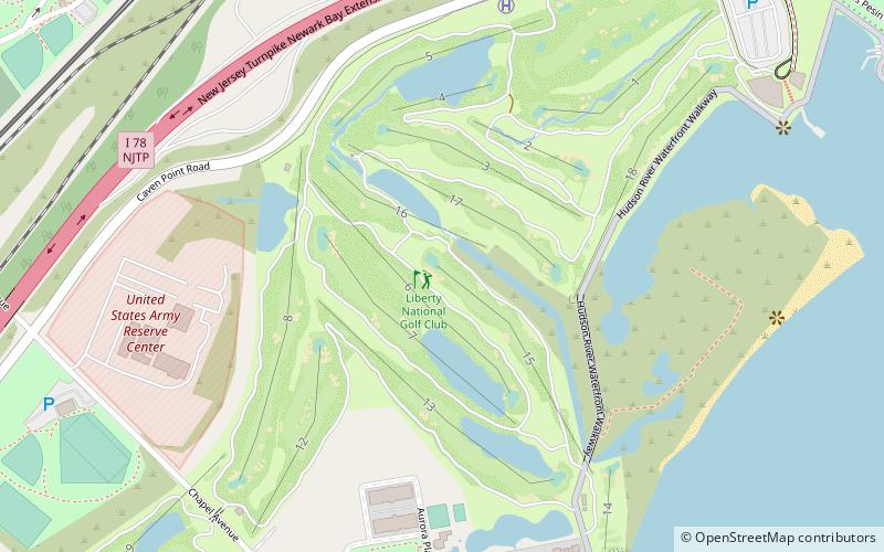 Liberty National Golf Club location map