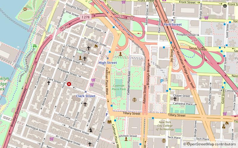 Brooklyn War Memorial location map