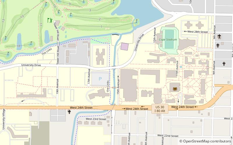 University of Nebraska at Kearney location map