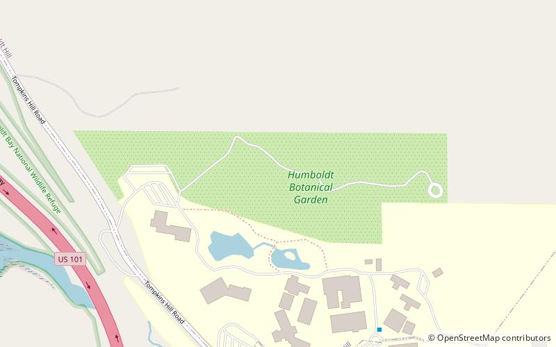 Humboldt Botanical Gardens location map