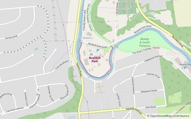 Bushkill Park location map