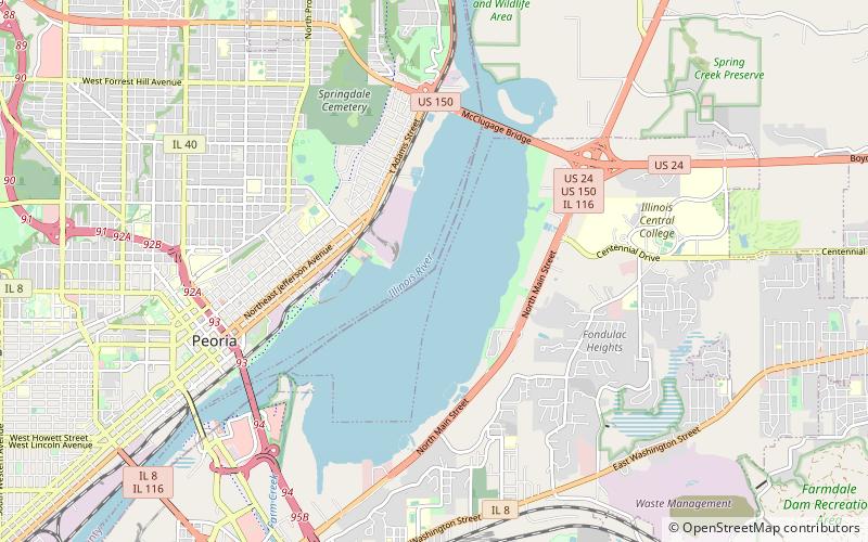 lac peoria location map