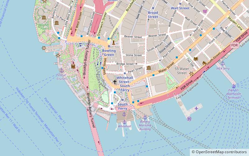Whitehall Street location map