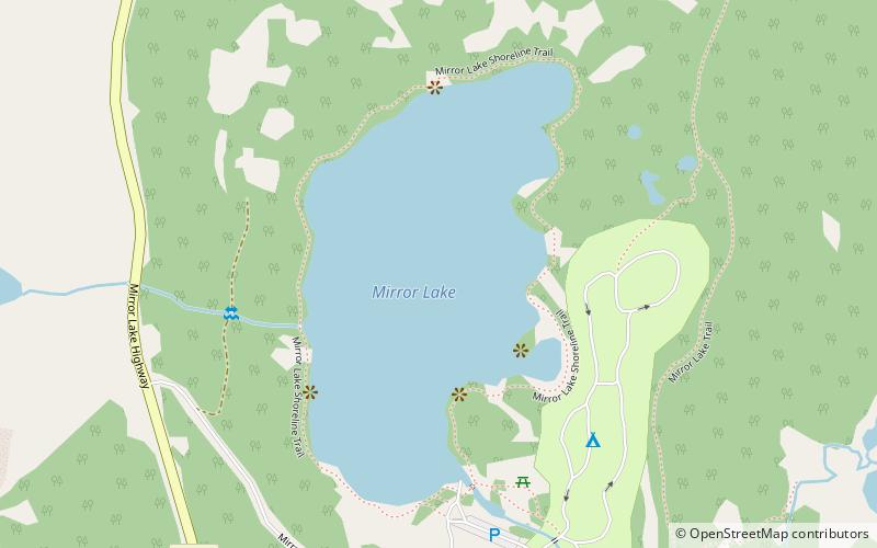 Mirror Lake location map