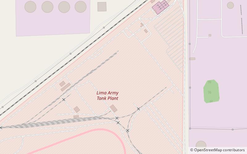 Lima Army Tank Plant location map