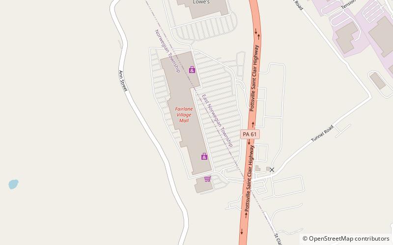 fairlane village mall pottsville location map