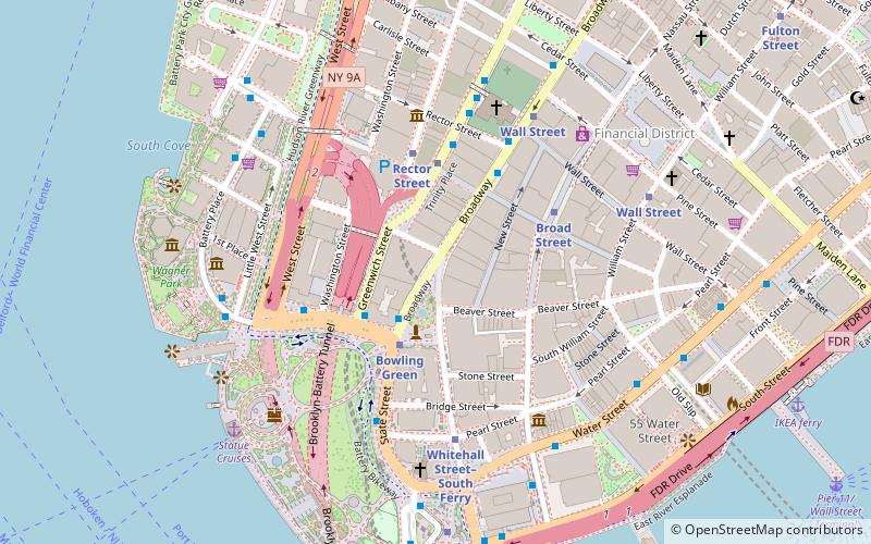 Taureau de Wall Street location map