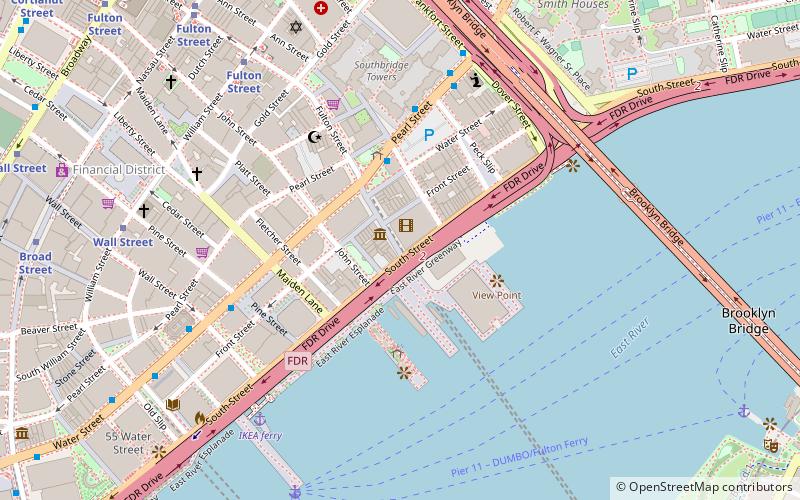 South Street Seaport Museum location map