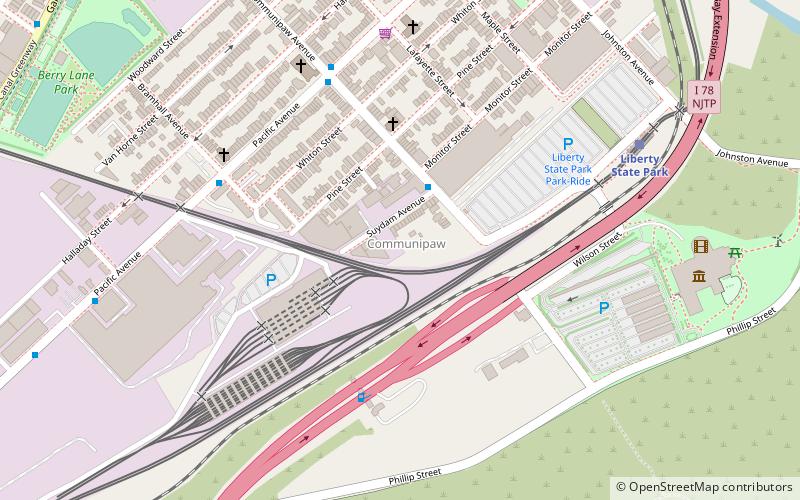 Communipaw location map