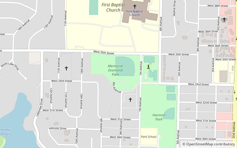 kearney memorial field location map