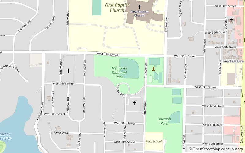 Kearney Memorial Field location map