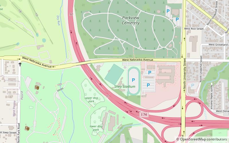 Shea Stadium location map