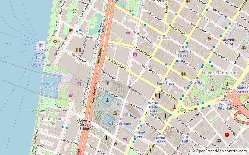 7 World Trade Center location map