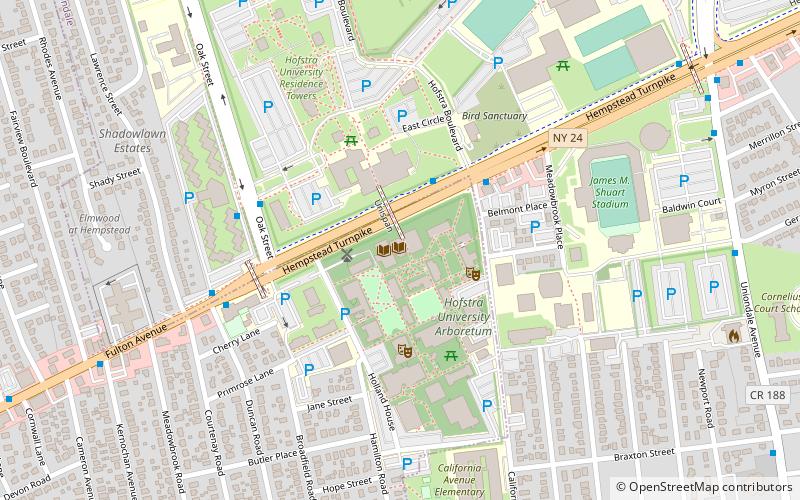 Universidad Hofstra location map