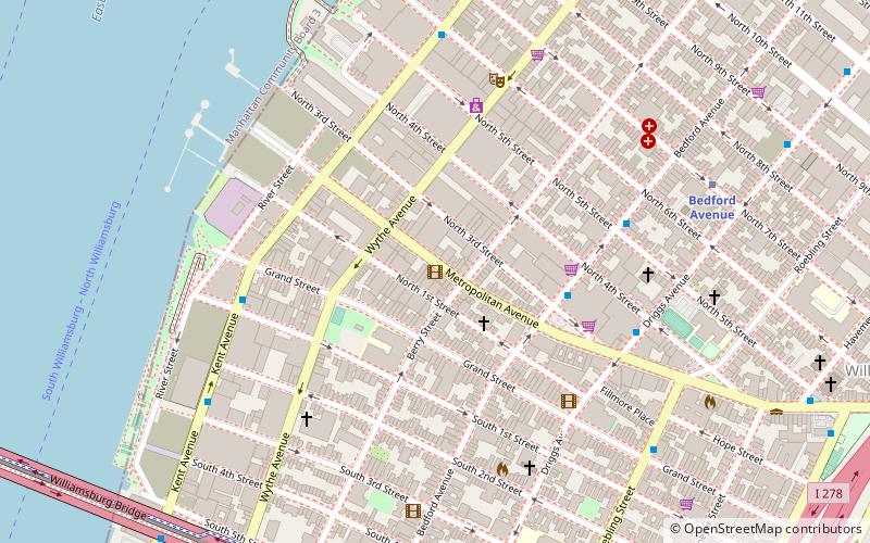 Nitehawk Cinema location map