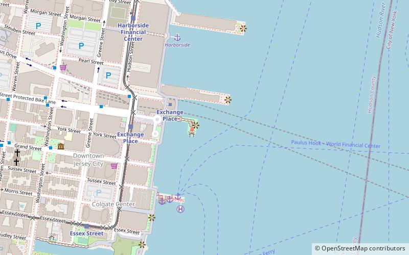 Hudson Waterfront location map