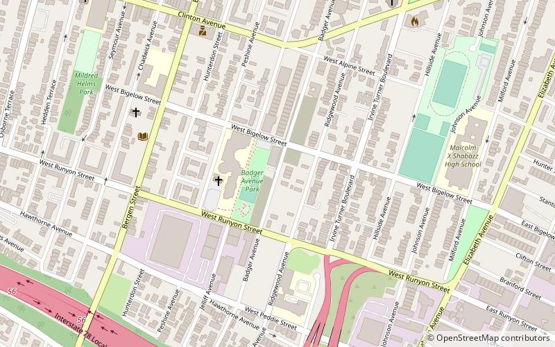 Clinton Hill location map