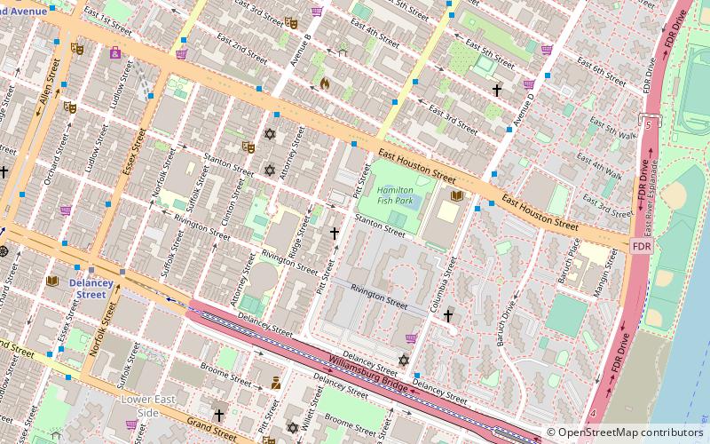 Stanton Street Synagogue location map