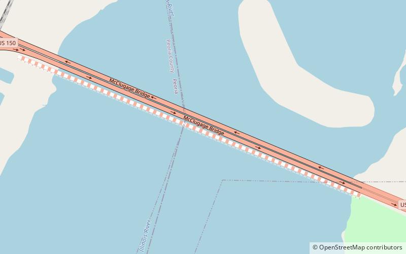 McClugage Bridge location map