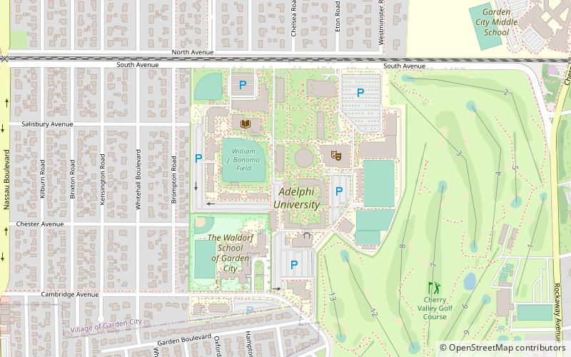 Université Adelphi location map