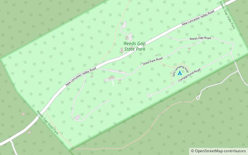 Park Stanowy Reeds Gap location map