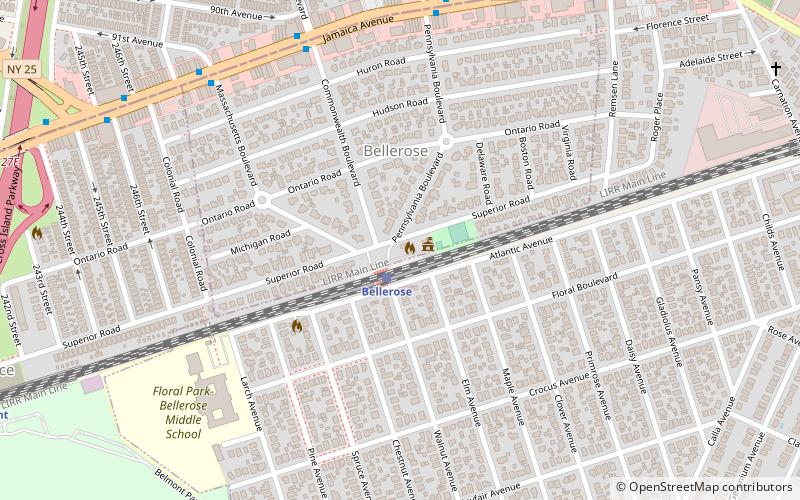 Bellerose Village Municipal Complex location map