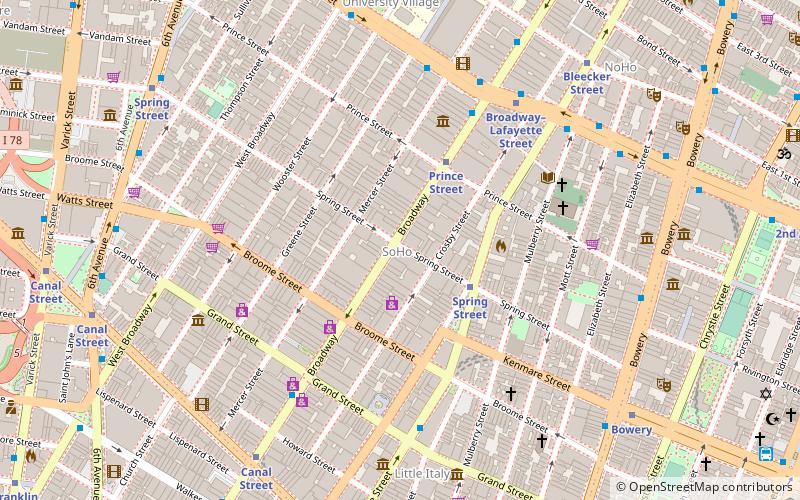 SoHo location map