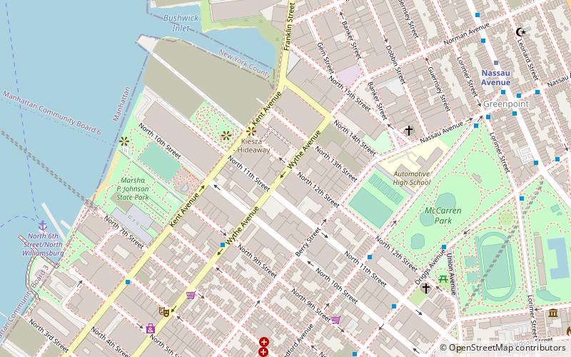 brooklyn bowl new york location map