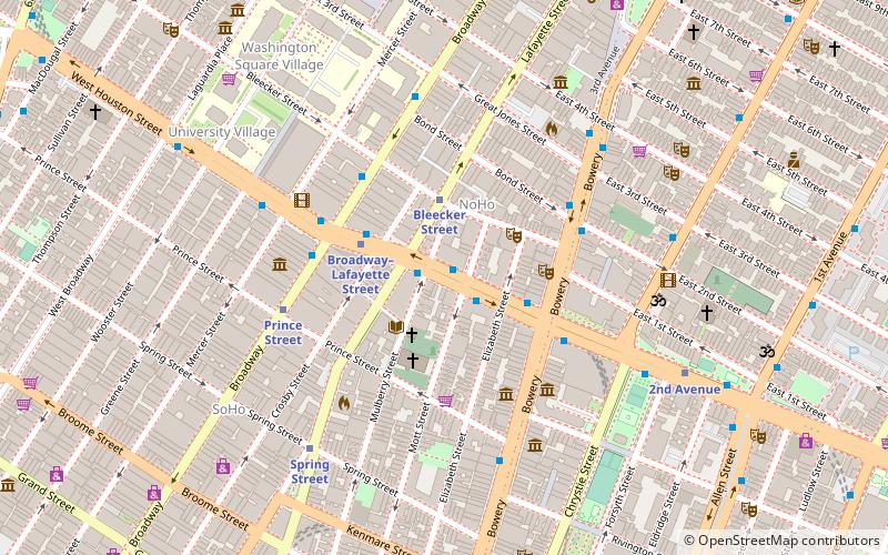 Houston Street location map