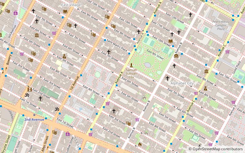 sidewalk cafe new york location map