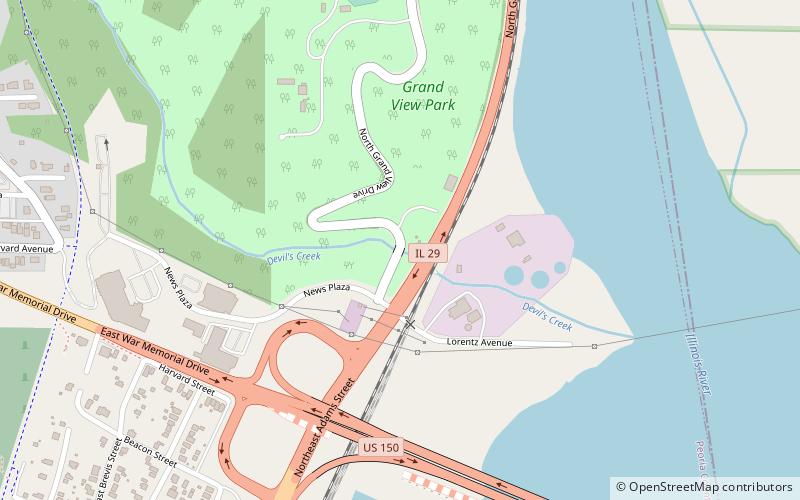 North Grand View Drive location map