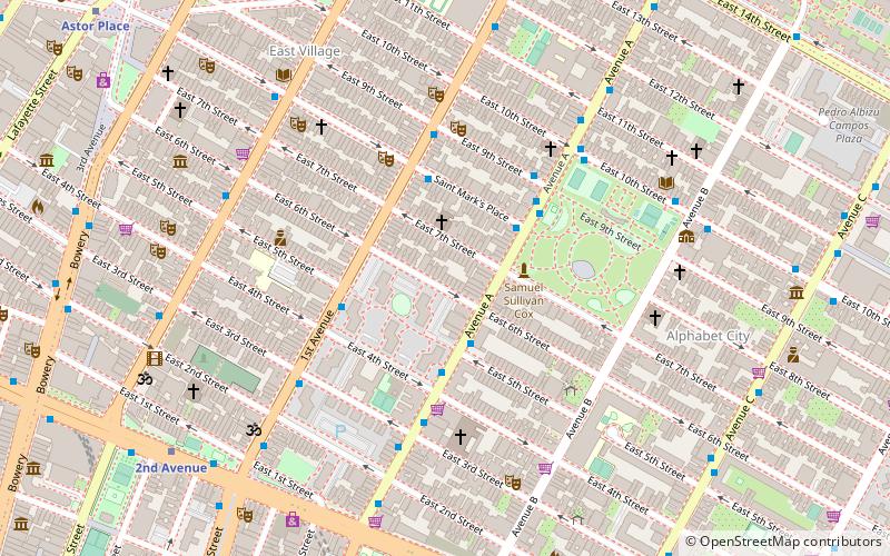 death co new york city location map