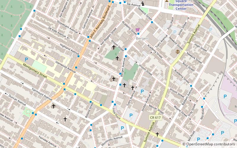 Old Bergen Church location map