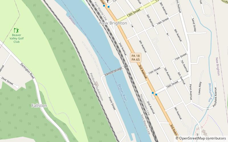 Fallston Bridge location map